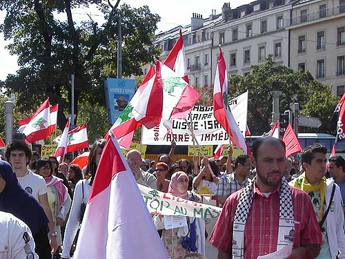 manif Genève 12 Août 2006