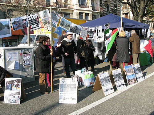 chaine humaine - 29 novembre 2008 - genève