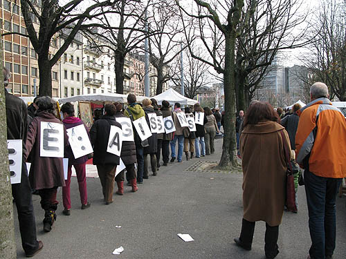 chaine humaine - 29 novembre 2008 - genève