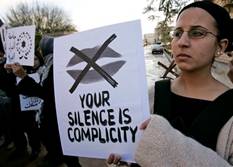 gaza silence complice