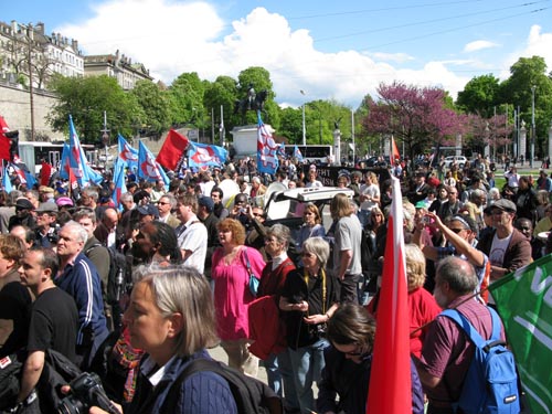 manif contre le racisme et la xénophobie - Genève 18 avril 2009