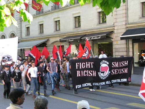 manif contre le racisme et la xénophobie - Genève 18 avril 2009
