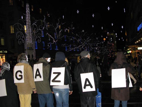 gaza asphyxiee gaza veut vivre - chaine humaine 2009