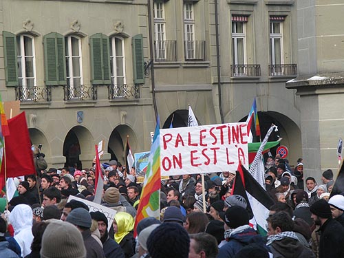 manif gaza - 10 janvier 2009 - berne