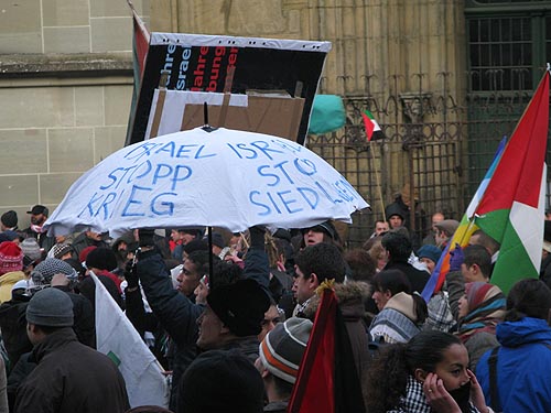 manif gaza - 10 janvier 2009 - berne