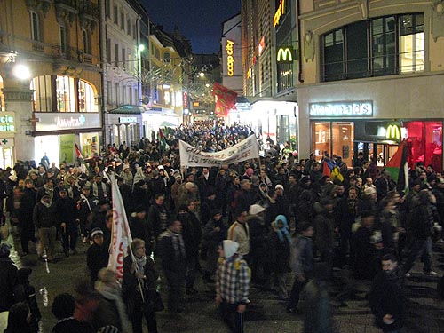 manif gaza - 14 janvier 2009 - Lausanne