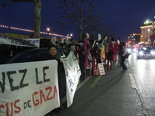 non au gala pour l'armée israélienne à genève