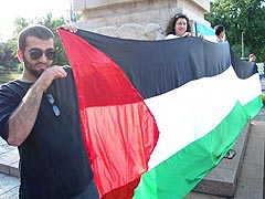 rassemblement Gaza - devant mission israélienne - Genève - 3 juillet 2009