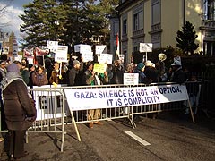 gaza - manif ambassade egyptienne - berne - 4 janvier 2010