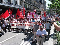 REAGISSONS Gaza - manif 5 juin 2010 - genève