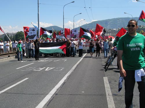 REAGISSONS Gaza - manif 5 juin 2010 - genève