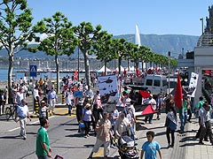 REAGISSONS Gaza - manif 5 juin 2010 - genève