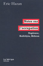 notes sur l'occupation - eric hazan